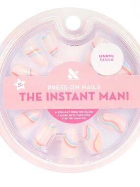 Olive and June Press-On Nails The Instant Mani - Pastel Rainbow Accent